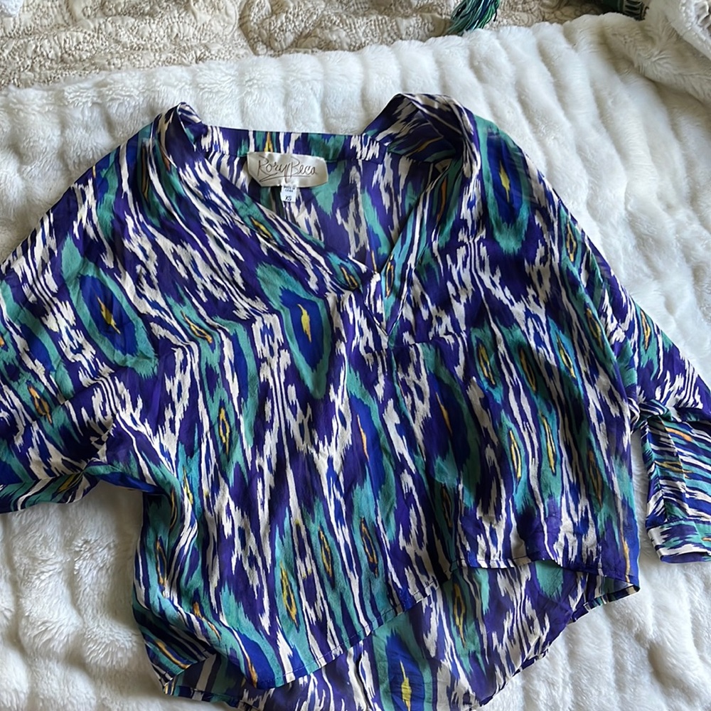 Rory Beca slightly sheer beach top